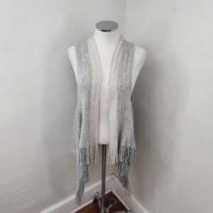 Ombre Knit Vest Women One Size Fits Most Fringe